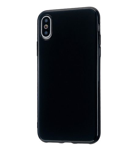 For iPhone X/XS/XS Max/XR  Cellphone Cover Slim Fit Bumper Protective Case Glossy TPU Mobile Phone Shell Bright black - Image 2