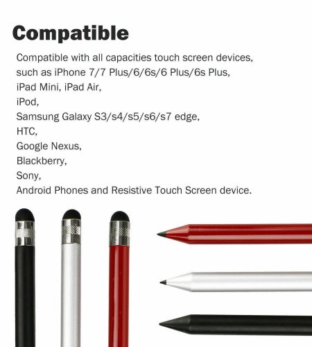 Precision Stylus Touch Screen Pen Pencil for iPhone iPad Samsung Tab  white - Image 5