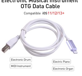 iOS 13 Charging Cable MIDI USB OTG Type B Keyboard Adapter for iPhone X XS MAX XR 8 7 6 Electric Piano Audio Connector