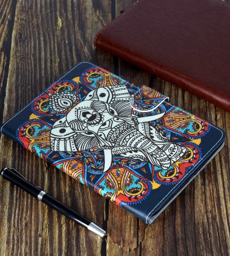For iPad Pro 11 Laptop Protective Case Smart Stay Color Painted PU Cover with Front Snap Caring dog - Image 2