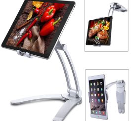 Kitchen Apple iPad Holder Wall Mount -Silver