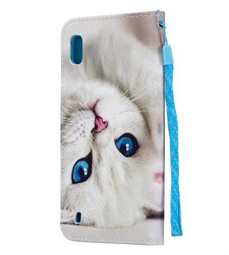 For Samsung A10/A20/A30 Smartphone Case PU Leather Wallet Design Cellphone Cover with Card Holder Stand Available Ice cream unicorn - Image 9