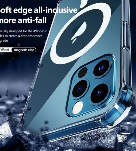 Magnetic Mobile  Phone  Case All-inclusive Four-corner Anti-fall Protective Cover For Iphone Transparent_iPhone13mini - Image 4