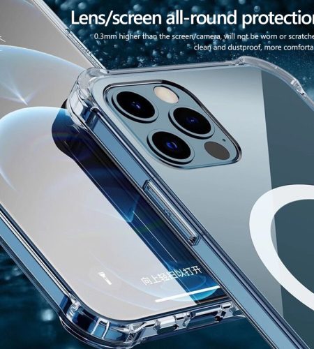 Magnetic Mobile  Phone  Case All-inclusive Four-corner Anti-fall Protective Cover For Iphone Transparent_iPhone13mini - Image 5
