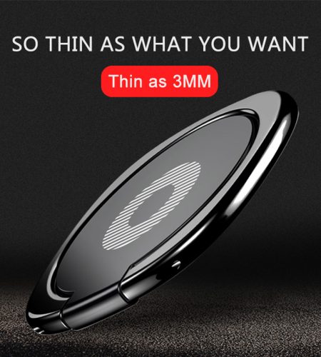 Universal Metal Bracket 360 Flexible Rotation Finger Ring Phone Stand Desktop Stand Silver - Image 7