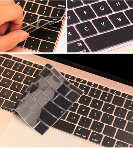 Soft Keyboard Protective Film Cover Compatible For Macbook Air 13 2020 M1 Chip A2337 Us Keyboard black - Image 4