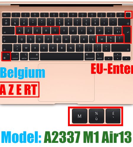 Soft Keyboard Protective Film Cover Compatible For Macbook Air 13 2020 M1 Chip A2337 Us Keyboard black - Image 5