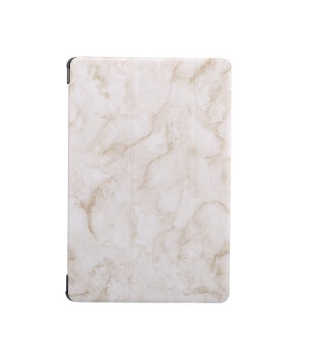For Samsung Tab S6 T860 Tablet Cover Marbling Pattern PU Leather Anti-fall Anti-scrach Anti-slip Protect Shell Tri-fold Case  gray