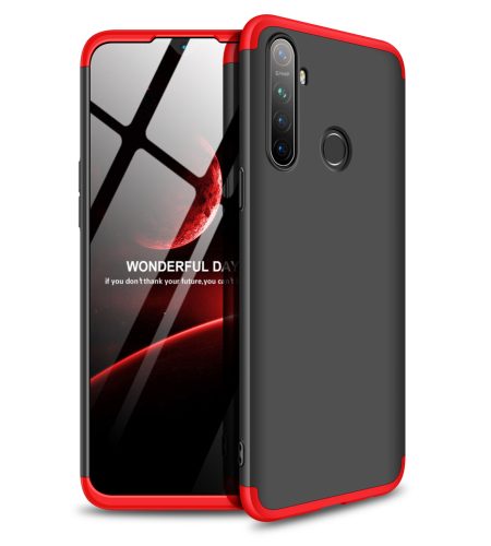 for OPPO Realme 5 Anti-Collision Protection Cover 360 Degree Full Coverage Phone Case Cellphone Shell Cover red+black - Image 5