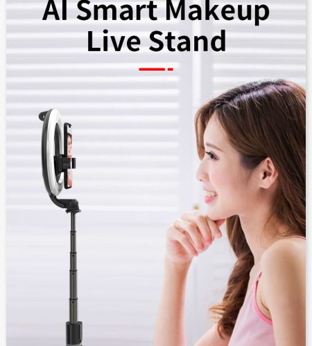 L07 5 Inch Ring Light Bluetooth Selfie Stick Portable LED Fill Light Mobile Phone Live Bracket black - Image 8