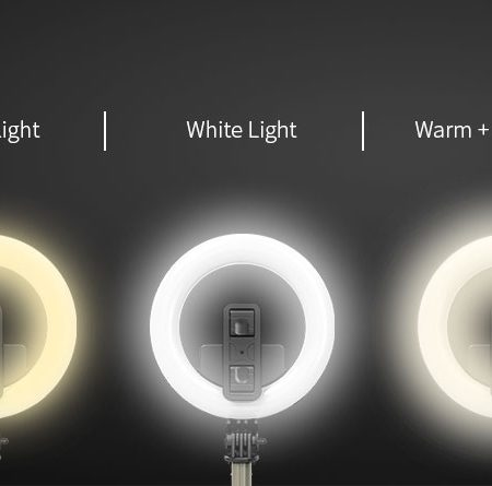 L07 5 Inch Ring Light Bluetooth Selfie Stick Portable LED Fill Light Mobile Phone Live Bracket black - Image 7