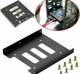 Hard  Drive  Tray Metal 2.5-inch To 3.5-inch SSD Hard Drive Metal Mounting Adapter Bracket Black