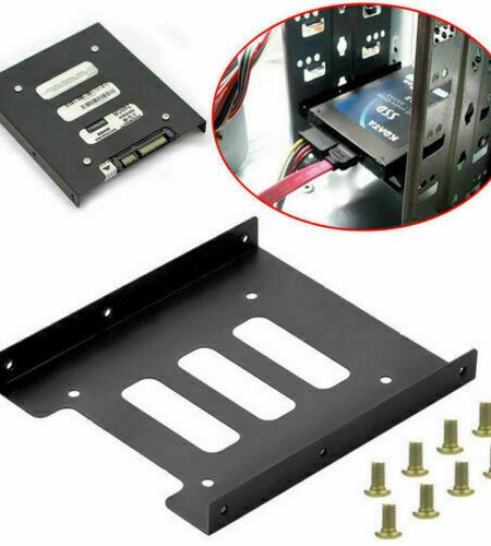 Hard  Drive  Tray Metal 2.5-inch To 3.5-inch SSD Hard Drive Metal Mounting Adapter Bracket Black
