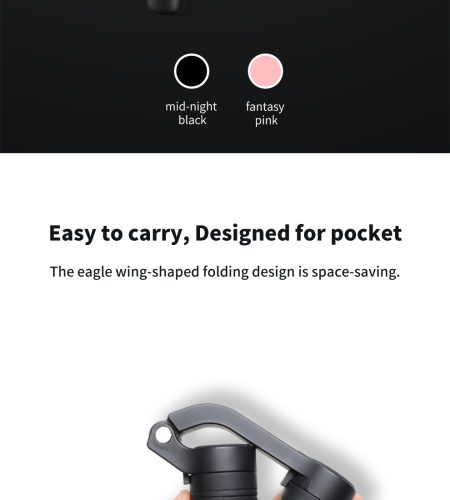 Handheld Vlog Phone Holder MINI 3-Axis Smartphone Gimbal Stabilizer for  Mainstream Mobile Phone black - Image 4