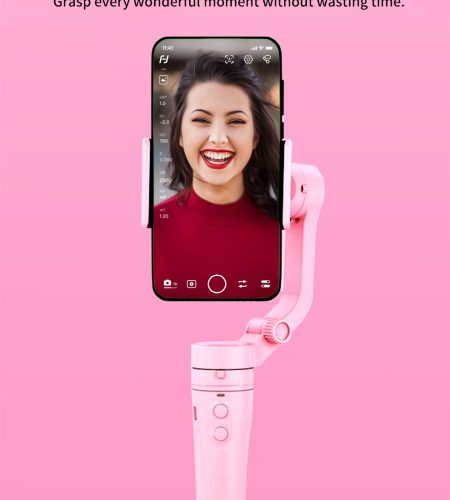Handheld Vlog Phone Holder MINI 3-Axis Smartphone Gimbal Stabilizer for  Mainstream Mobile Phone black - Image 7