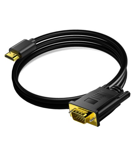 Hd 1080p High-speed Hdmi Male To Vga Male Cable Converter Adapter One-way For Dvd Hdtv Pc Desktop Monitor 1 meter - Image 2