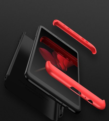 For Samsung A8 2018 360 Degree Protective Case Ultra Thin Hard Back Cover Red black red - Image 6