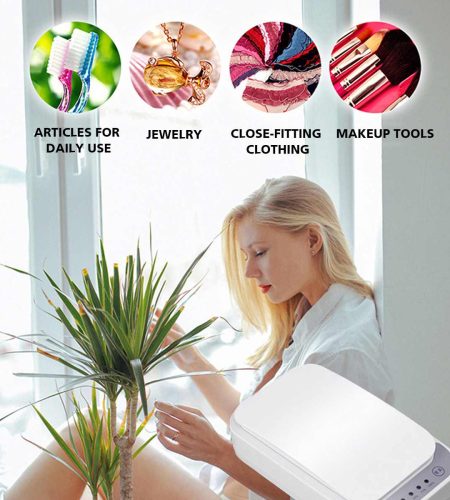 Plastic Mobile Phone Mask Watch Disinfection Box Rectangular Shaped Compact Size Portable white - Image 9