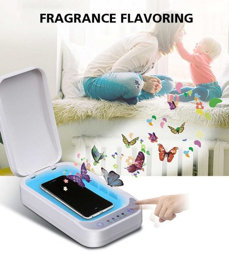 Plastic Mobile Phone Mask Watch Disinfection Box Rectangular Shaped Compact Size Portable white - Image 4