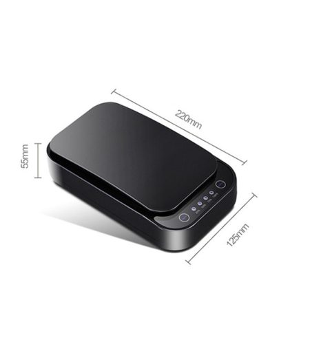 Plastic Mobile Phone Mask Watch Disinfection Box Rectangular Shaped Compact Size Portable white - Image 3