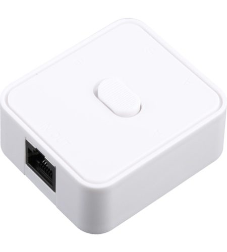 2 Port Rj45 Cat6 Lan Hub Network Switch Box Selector 2 In 1 Out 1 In 2 Out Ethernet Cable Splitter Connector For Laptop White - Image 5