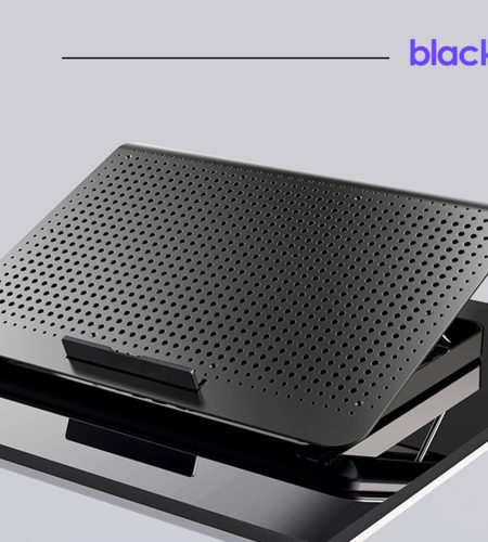 A18 Laptop Cooling Pad 7 Height Adjustable Powerful Silent Cooler With Dual USB Port Notebook Gaming Fan Stable Stand silver - Image 5
