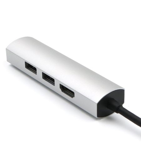 For Type-C Hub3.0 + Hdmi4K 4 in 1 Notebook Mobile Phone Adapter Notebook for mate10mate20 P20 P30 gray - Image 3