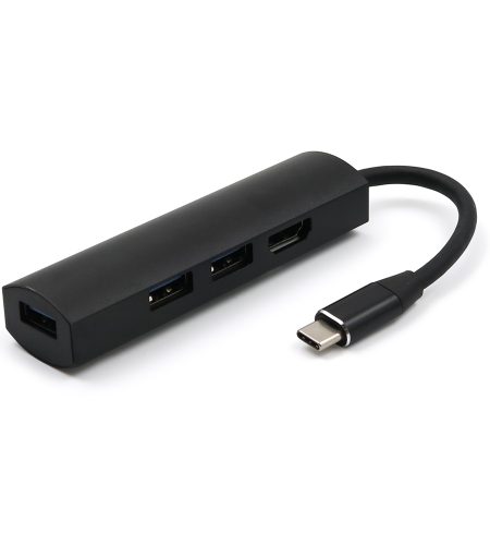 For Type-C Hub3.0 + Hdmi4K 4 in 1 Notebook Mobile Phone Adapter Notebook for mate10mate20 P20 P30 gray - Image 2