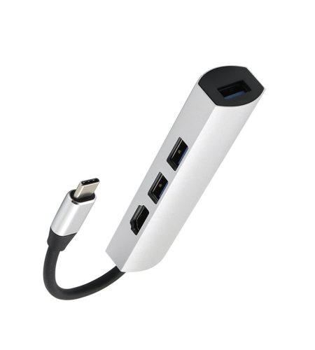 For Type-C Hub3.0 + Hdmi4K 4 in 1 Notebook Mobile Phone Adapter Notebook for mate10mate20 P20 P30 gray - Image 9