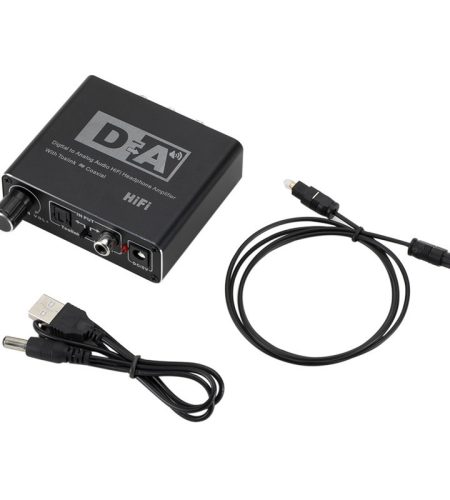 Digital to Analog R/L Audio Converter Plug and Play Stable Adaptor Convenient for Home Use black - Image 6