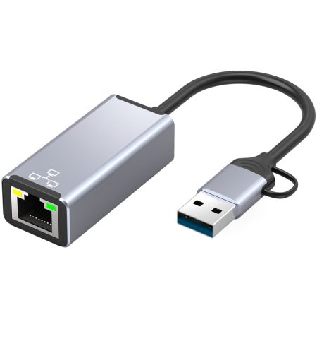 USB C USB A To Ethernet Adapter 100 Mbps High-speed Type C - Image 4