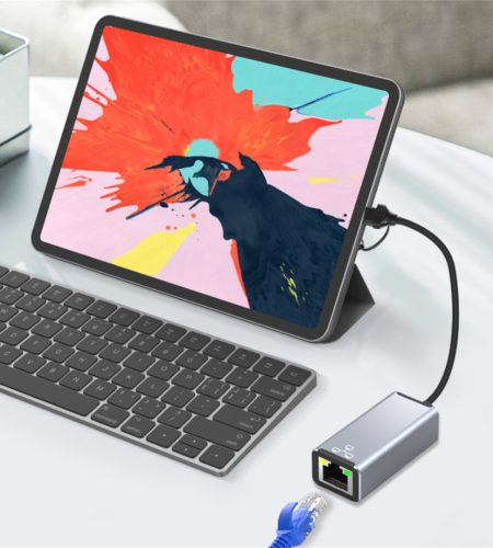USB C USB A To Ethernet Adapter 100 Mbps High-speed Type C - Image 5