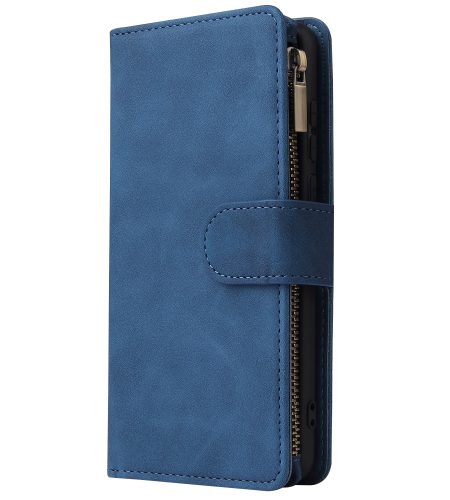 For HUAWEI P40 Case Smartphone Shell Wallet Design Zipper Closure Overall Protection Cellphone Cover  2 blue - Image 8