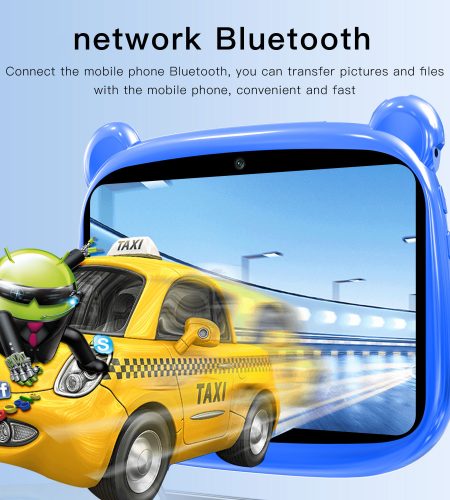 7-inch Kids Tablet Quad Core 16GB Android 5.1 Dual Camera 1280 x 800 HD Screen Wireless Wifi US Plug Red - Image 2