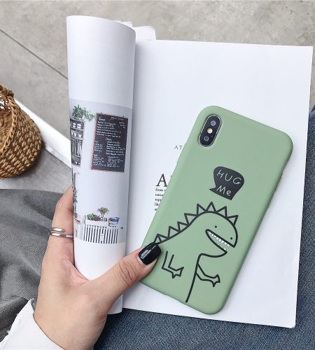 For VIVO Y66/Y67/Y91/Y95/Y93/Y97/V15/S1/Y83/Y85/Z3/Z3I/V11I/Z5X/Z1 Pro TPU Cellphone Case Shell Dinosaur Back Cover green