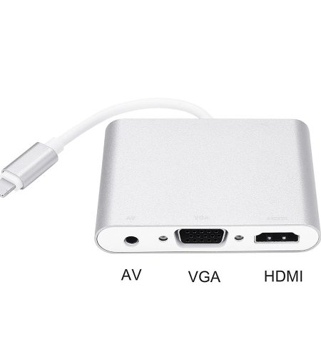 For iPhone Interface to HDMI VGA Jack Audio TV Adapter Cable for iPhone X iPhone 8 7 7 Plus 6 6S for iPad Series Silver - Image 4