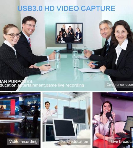 Portable USB 3.0 HDMI Game Capture Card Video Reliable Streaming Adapter for Live Broadcasts Video Recording black - Image 4