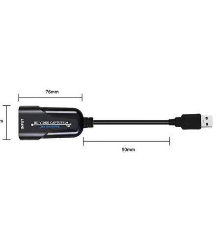 Portable USB 3.0 HDMI Game Capture Card Video Reliable Streaming Adapter for Live Broadcasts Video Recording black - Image 7