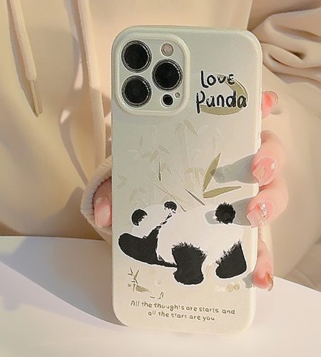 Case Cute Animal Pattern Soft Shockproof Cell Phone Cover For Iphone 15 Series green panda butt 15promax - Image 7