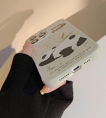 Case Cute Animal Pattern Soft Shockproof Cell Phone Cover For Iphone 15 Series green panda butt 15promax - Image 2