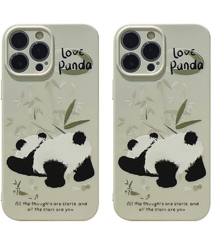 Case Cute Animal Pattern Soft Shockproof Cell Phone Cover For Iphone 15 Series green panda butt 15promax - Image 5