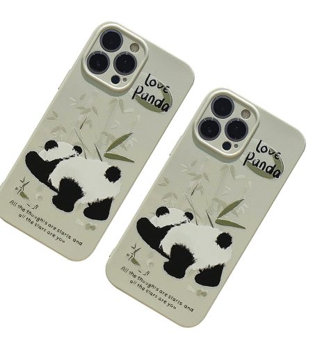 Case Cute Animal Pattern Soft Shockproof Cell Phone Cover For Iphone 15 Series green panda butt 15promax - Image 6