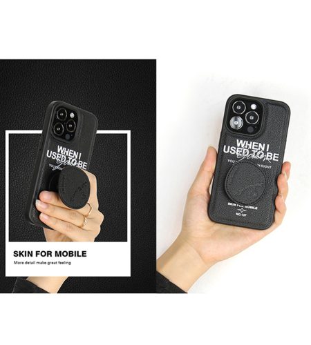 Mobile Phone Case For Iphone 14 Pro Max / Iphone 13 Shockproof Back Cover With Bracket White for iPhone14pro - Image 4
