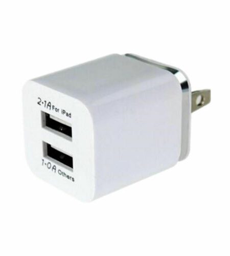 USB Double Wall Fast Charger Adapter 1A 2A 5V for Android / Galaxy / iPhone  Gold EU plug - Image 4