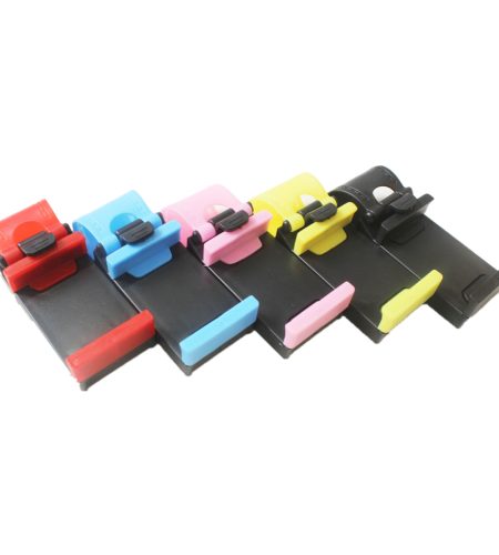 Hanging Button Type Car Steering Wheel Phone Holder Car Phone Holder Car Navigation Phone Bracket Blue - Image 3