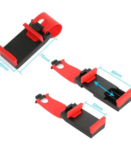 Hanging Button Type Car Steering Wheel Phone Holder Car Phone Holder Car Navigation Phone Bracket Blue - Image 9