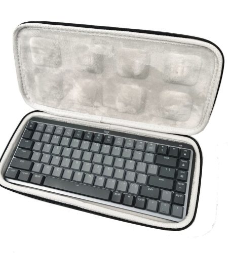 Hard Shell Carrying Case Shockproof Dustproof Bag Compatible For Logitech Mx Mechanical /mx Mechanical Mini Keyboard grey mx mechanical mini - Image 5