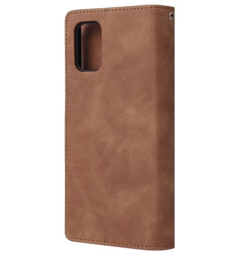 For Samsung A71 Case Smartphone Shell Precise Cutouts Zipper Closure Wallet Design Overall Protection Phone Cover  Blue - Image 8