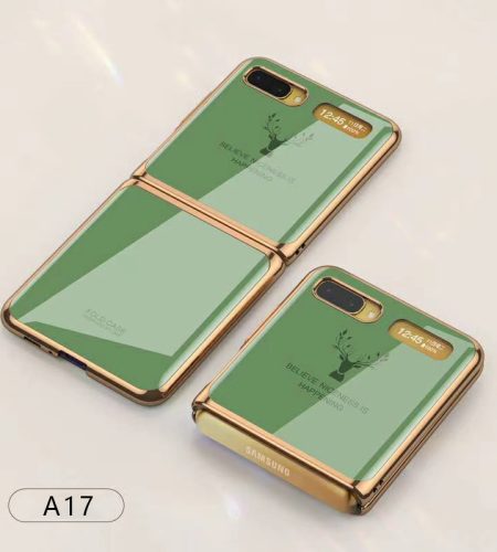 For Samsung Galaxy Z flip Foldable Cellphone Shell Electroplated Painted Folding Phone Case A15 wine red - Image 9