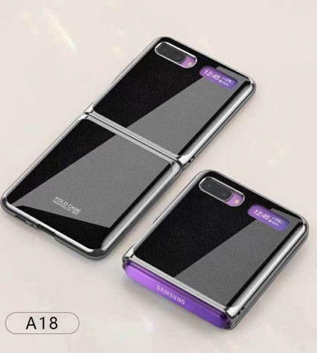 For Samsung Galaxy Z flip Foldable Cellphone Shell Electroplated Painted Folding Phone Case A15 wine red - Image 7